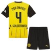 Dětský Fotbalový Dres Borussia Dortmund N. Schlotterbeck 4 Domácí Dresy 2024-25